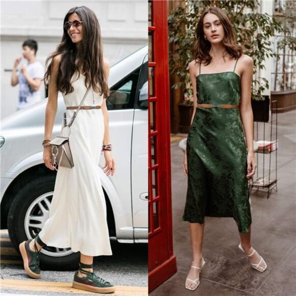 Women Skinny Elastic Stretch Belt Retro Ladies Waist Vintage Thin Belt - Picture 6 of 7